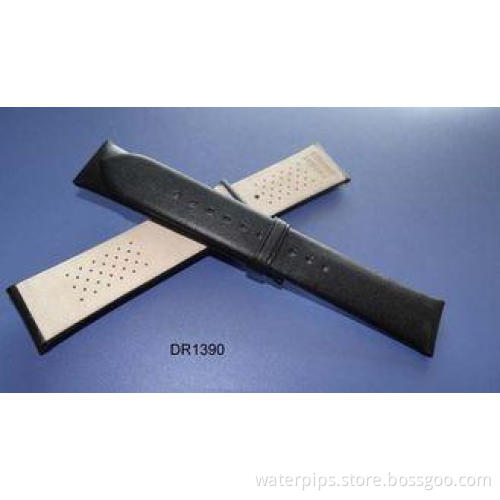 18mm 20mm 22mm 24mm Black Korea Plain Leather Wrist Watch B